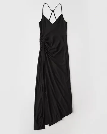 Womens Asymmetrical Maxi Dress | Womens Need It Now Sale | Abercrombie.com