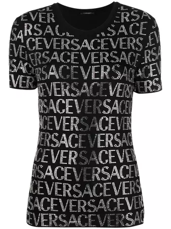 Versace logo-print short-sleeve T-shirt - Farfetch