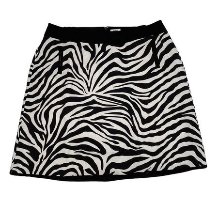 zebra mini skirt