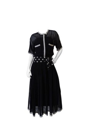 1980s Chanel Black Knit Dress – Vintage by Misty