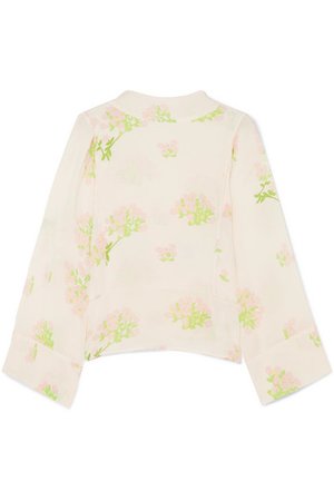 BERNADETTE | Norma floral-print silk crepe de chine blouse | NET-A-PORTER.COM