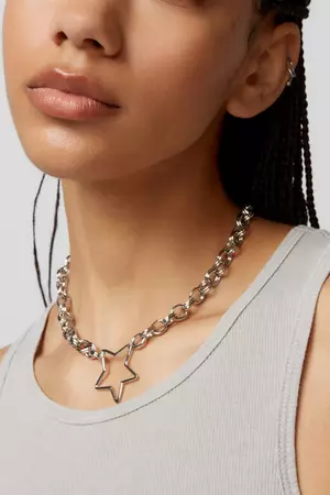 Statement Star Chain Necklace | Urban Outfitters