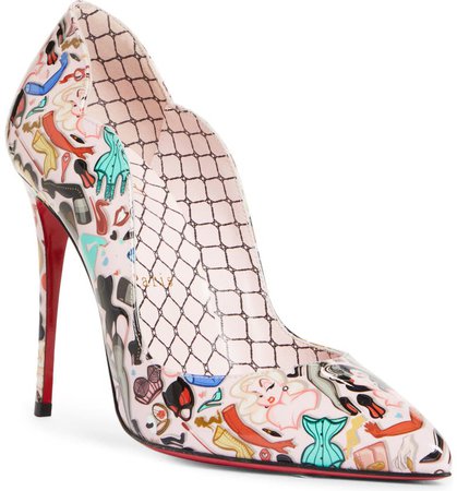 Christian Louboutin Hot Chick Pinup Print Pump | Nordstrom