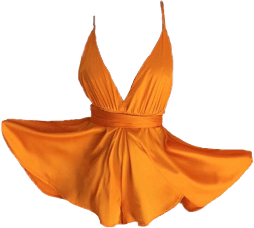 dress clothes clothing orange dresses fashion style...