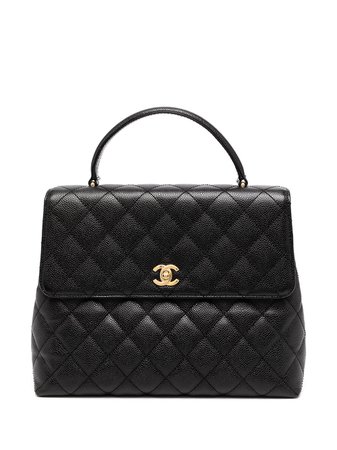 Chanel Chanel Pre-Owned 2003 Diamond Quilted Briefcase - Farfetch