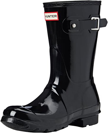 Amazon.com | Hunter Women's Original Short Gloss Rain Boots | Rain Footwear