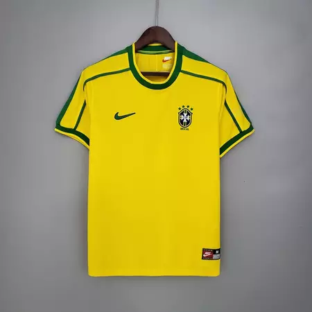 Retro Brazil 1998 Home Kit Football Soccer Jersey Shirt - Etsy
