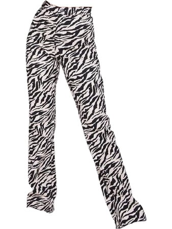 Zoven Trouser in 90's Zebra Black and White by Motel