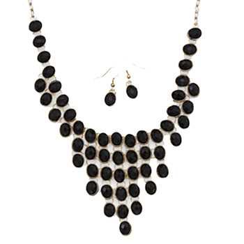 gold necklace and earring set - Google Search