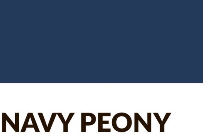 navy peony