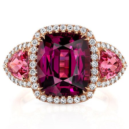 Purple Garnet, Pink Spinel & Diamond Ring omiprivé - Google Search
