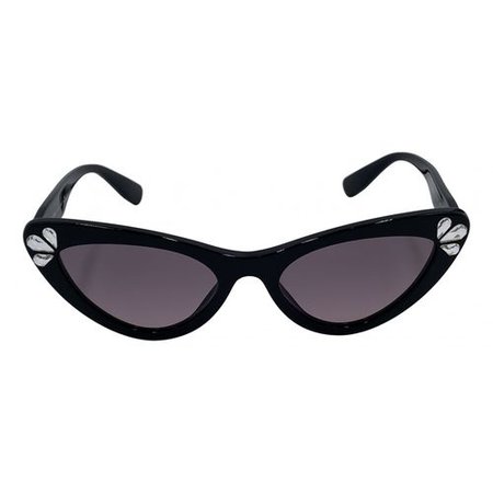 miu miu black vintage 60s look sunglasses