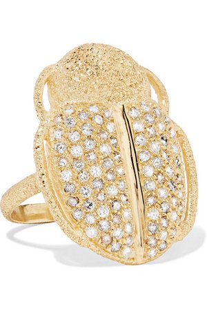 Carolina Bucci | Scarab 18-karat gold diamond ring | NET-A-PORTER.COM