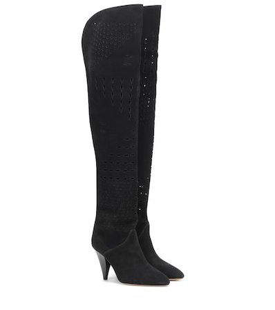 Lyde suede over-the-knee boots