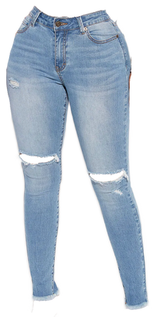 Fashion Nova- step it up mid rise skinny jeans: light blue wash
