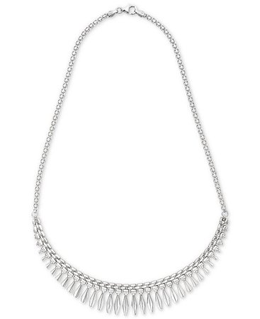Giani Bernini Cleopatra 18" Statement Necklace in Sterling Silver, Created for Macy's & Reviews - Fashion Jewelry - Jewelry & Watches - Macy's