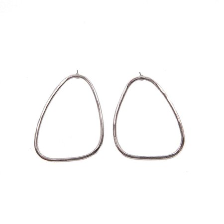 Krista Hoop Earrings-silver