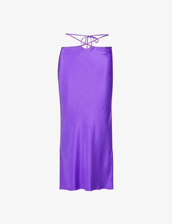 CHRISTOPHER ESBER - Self-tie wrap-around silk maxi skirt | Selfridges.com