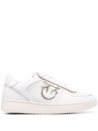 PINKO logo-embroidered low-top sneakers