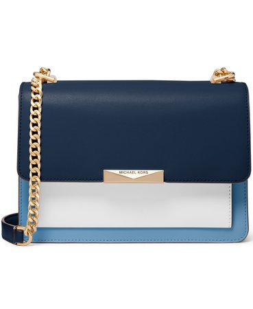 Michael Kors Jade Large Gusset Leather Shoulder Bag & Reviews - Handbags & Accessories - Macy's