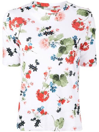 Erdem Sofie floral-print Cotton T-shirt - Farfetch