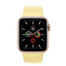 series 5 apple watch with yellow band - Google Search