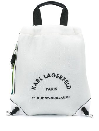 Karl Lagerfeld Rue St Guillaume Tennis Flat Backpack - Farfetch