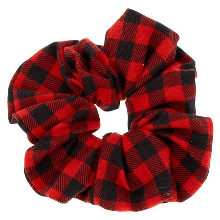 black and red scrunchies