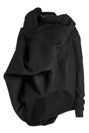 Wool Jacket with Draped Detail Gr. IT 44
