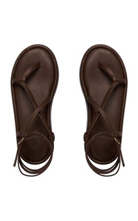 Cocobolo Leather Platform Sandals By Johanna Ortiz | Moda Operandi