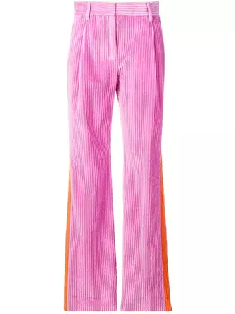MSGM side stripe corduroy trousers $495 - Buy Online AW18 - Quick Shipping, Price