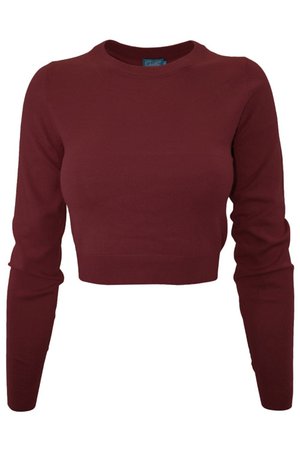 Cropped Maroon Sweater