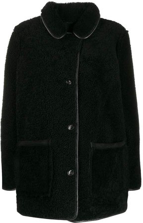 midi shearling coat