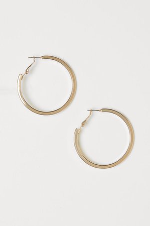 Hoop earrings - Gold-coloured - Ladies | H&M GB