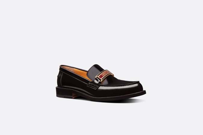 Dior Code Loafer Black Brushed Calfskin - Shoes - Woman | DIOR
