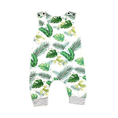 Amazon.com: ARINLA　Newborn infant baby kids child girls boys sleeveless flower romper jumpsuit: Clothing
