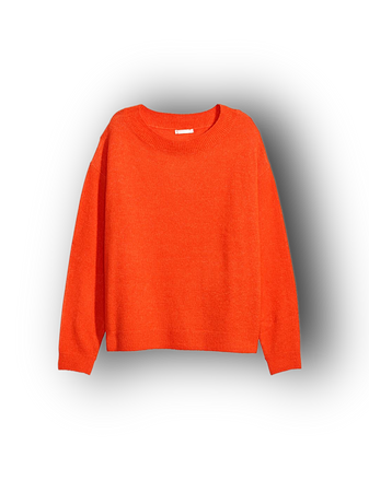 orange sweater top