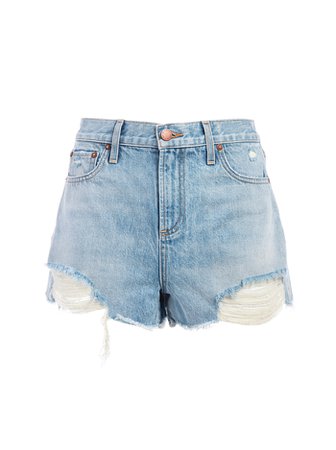 AMAZING HIGH RISE VINTAGE SHORT in SILVER LINING | Alice and Olivia
