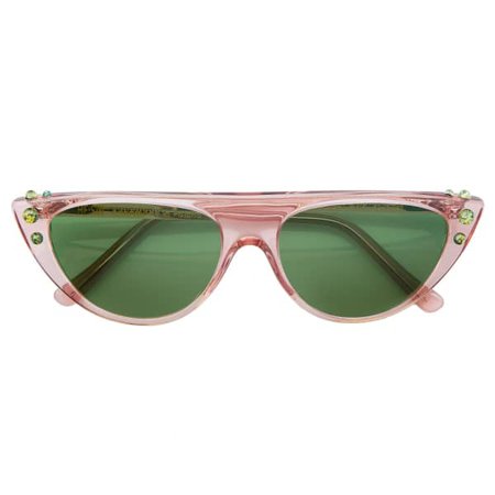 Metis Cat Eye Sunglasses - Pink & Green | RE:SIN | Wolf & Badger