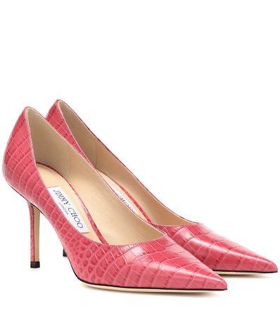 Love 85 embossed leather pumps