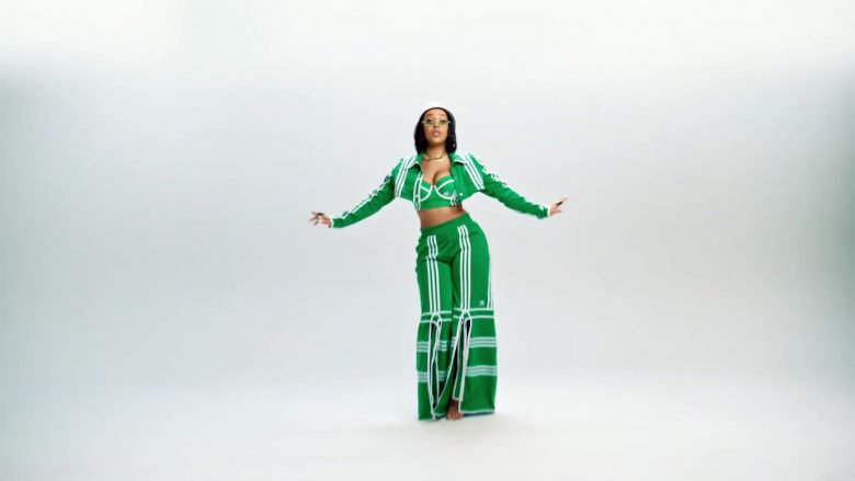 Adidas Green Outfit Worn by Doja Cat in Juicy (2019) Official Music Video