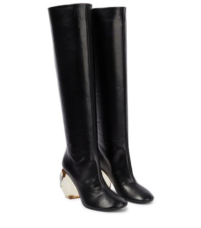 Jil Sander - Knee-high leather boots | Mytheresa