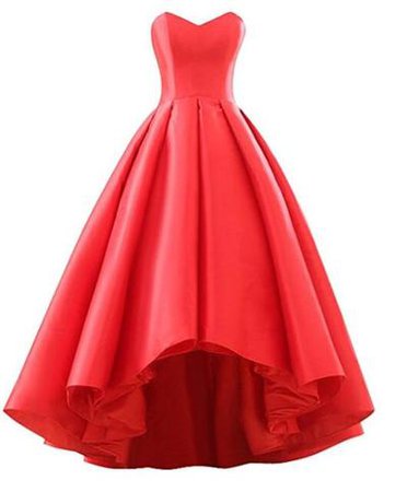 Red Satin Short Front Long Back Prom Dresses, Red Prom Dresses, Party Dresses · BeMyBridesmaid · Online Store Powered by Storenvy
