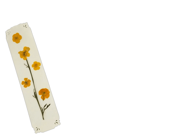 BUTTERCUPS Pressed Flower Bookmarks, Bright Sunshine Yellow Wild Flowers, Nature Bookmark, Botanical Herbarium Art, Reading Fun