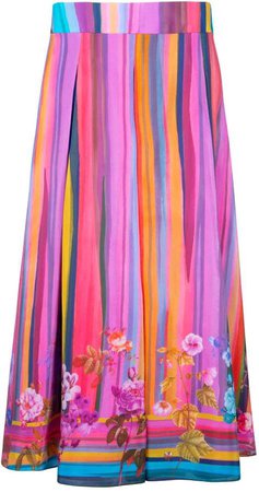 Isabel Manns Gracie Silk Skirt In Summer Sensuality