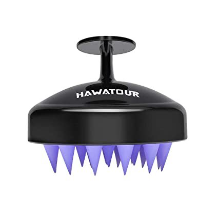 Amazon.com : Hair Scalp Massager, Shampoo Brush with Soft Silicon Brush by HAWATOUR - Black : Beauty