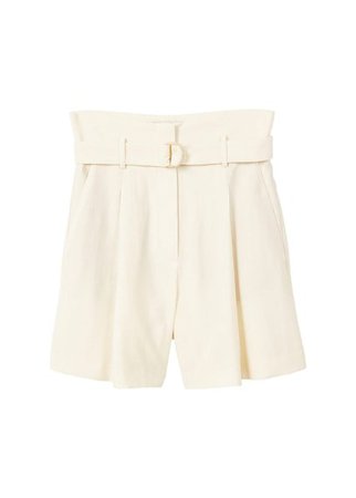 MANGO Belt soft fabric shorts
