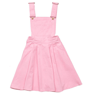 pink suspender dress