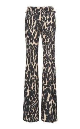 Leopard Printed Hopsack Flared Pants By Tom Ford | Moda Operandi