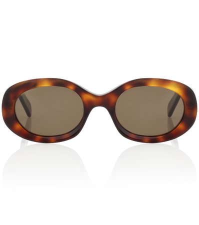 CELINE EYEWEAR Oval acetate sunglasses